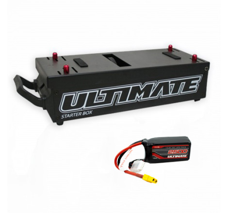 COMBO MBX8R 1/8 OFF ROAD BUGGY + 2 x SRT-9027 + 7.4v. 2500mAh LiPo FLAT RECEIVER BATTERY PACK JR UR4451 + STARTER BOX WITH 11.1V