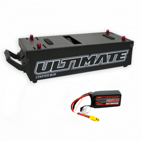 COMBO MBX8R 1/8 OFF ROAD BUGGY + 2 x SRT-9027 + 7.4v. 2500mAh LiPo FLAT RECEIVER BATTERY PACK JR UR4451 + STARTER BOX WITH 11.1V