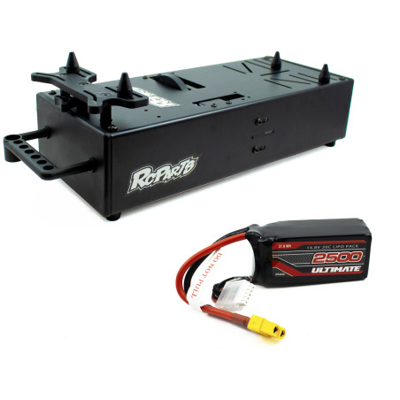 COMBO CAJA ARRANCADORA UNIVERSAL RC PARTS CON BATERIA 14.8V 2500mAh 20C ULTIMATE RACING.