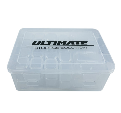 CAJA PLASTICO ULTIMATE CON 5 CAJAS INTERIORES MEDIANAS + 32 PEQUEÑAS