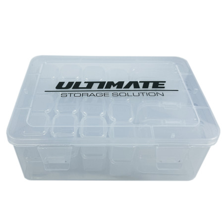 CAJA PLASTICO ULTIMATE CON 5 CAJAS INTERIORES MEDIANAS + 32 PEQUEÑAS