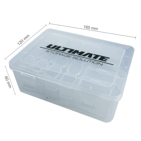 CAJA PLASTICO ULTIMATE CON 5 CAJAS INTERIORES MEDIANAS + 32 PEQUEÑAS