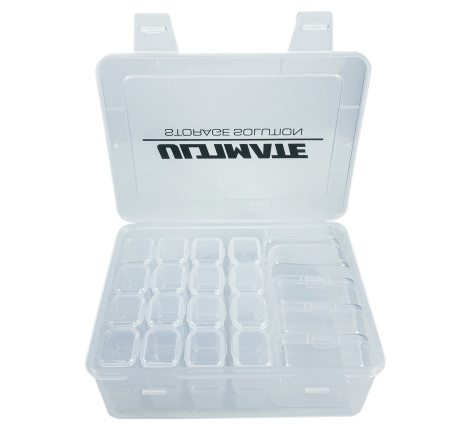 CAJA PLASTICO ULTIMATE CON 5 CAJAS INTERIORES MEDIANAS + 32 PEQUEÑAS