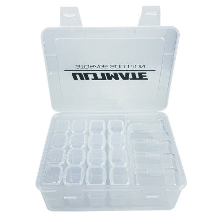 CAJA PLASTICO ULTIMATE CON 5 CAJAS INTERIORES MEDIANAS + 32 PEQUEÑAS