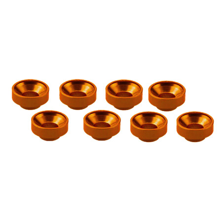 M3 ALUMINUM SERVO WASHER ORANGE (8 pcs)