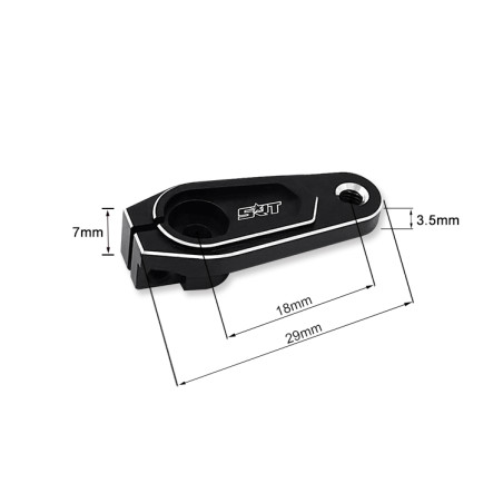 TR-X5 25T ALUMINUM SERVO HORN OFFSET 7mm L18mm