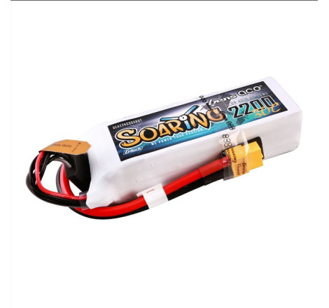 GENS ACE G-TECH SOARING 2200 mAh 14.8V 30C 4S1P WITH XT60-GEA224S30X6GT