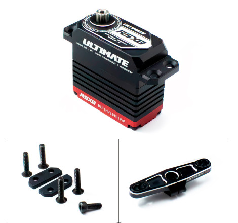 ULTIMATE RSX8 1/8 37KG 0.075s. BRUSHLESS SERVO W/ UR1815-25 HORN