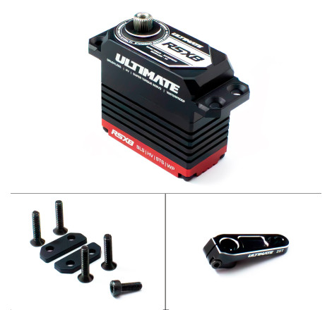 ULTIMATE RSX8 1/8 37KG 0.075s. BRUSHLESS SERVO W/ UR1813-25 HORN