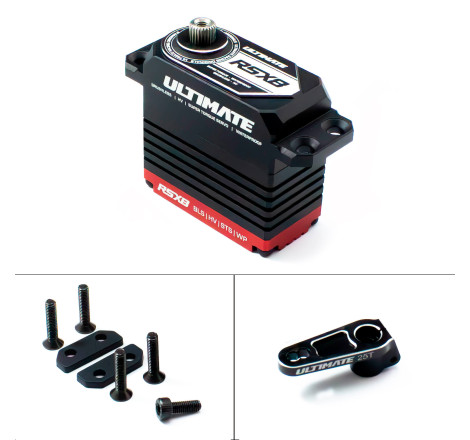 ULTIMATE RSX8 1/8 37KG 0.075s. BRUSHLESS SERVO W/ UR1811-25 HORN