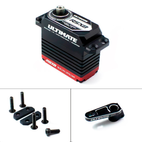 ULTIMATE RSX8 1/8 37KG 0.075s. BRUSHLESS SERVO W/ UR1811-25 HORN