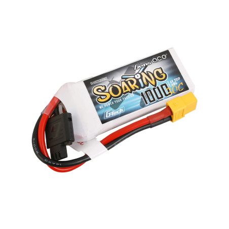 GENS ACE G-TECH SOARING 1000 mAh 7.4V 30C 2S1P WITH XT60-GEA102S30X6GT