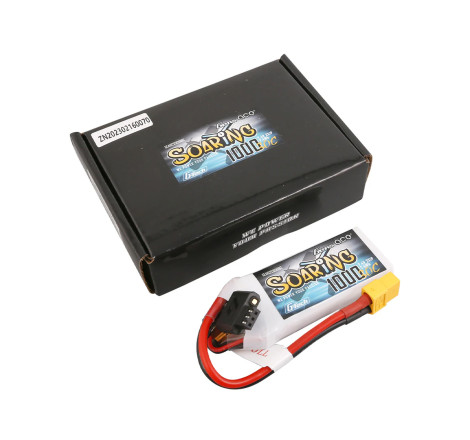 GENS ACE G-TECH SOARING 1000 mAh 7.4V 30C 2S1P WITH XT60-GEA102S30X6GT