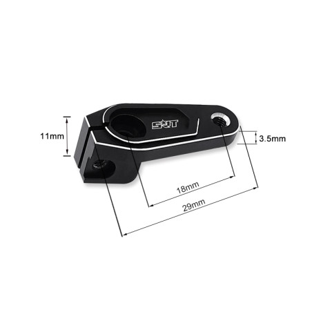 TR-X6S 25T ALUMINUM SERVO HORN OFFSET 11mm L-18mm