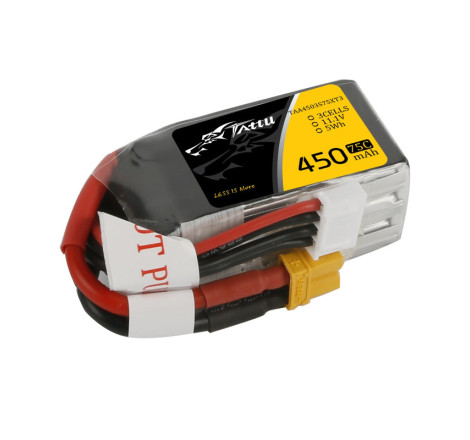 TATTU FUNFLY SERIES 450 mAh 11.1V 75C 3S1P WITH XT30-TAA4503S75XT3