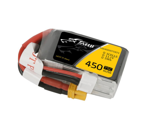 TATTU FUNFLY SERIES 450 mAh 11.1V 75C 3S1P WITH XT30-TAA4503S75XT3