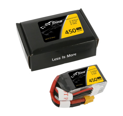 TATTU FUNFLY SERIES 450 mAh 11.1V 75C 3S1P WITH XT30-TAA4503S75XT3