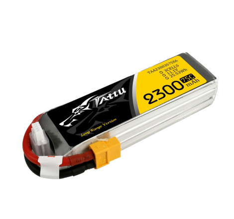 TATTU FUNFLY SERIES 2300 mha 11,1V 75C 3S1P WITH XT60 - TAA23003S75X6