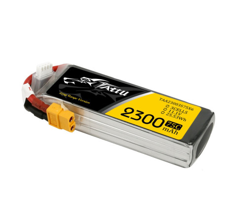 TATTU FUNFLY SERIES 2300 mha 11,1V 75C 3S1P WITH XT60 - TAA23003S75X6