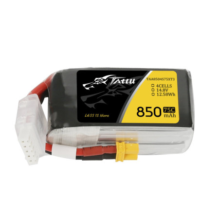 TATTU 850 mAh 14.8V 75C 4S1P WITH XT30-TAA48504S75XT3