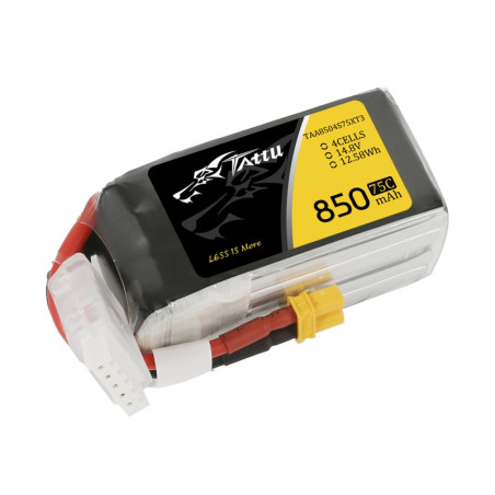 TATTU 850 mAh 14.8V 75C 4S1P WITH XT30-TAA48504S75XT3