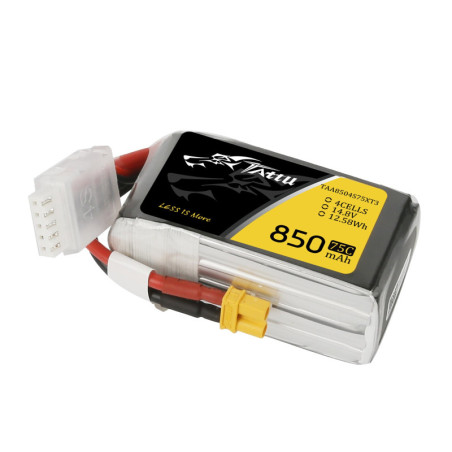 TATTU 850 mAh 14.8V 75C 4S1P WITH XT30-TAA48504S75XT3