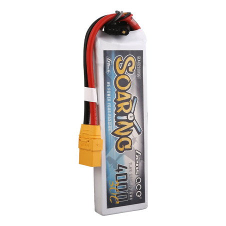 GENS ACE G-TECH SOARING 4000 mha 7.4V 30C 2S1P WITH XT90 - GEA402S30X9GT
