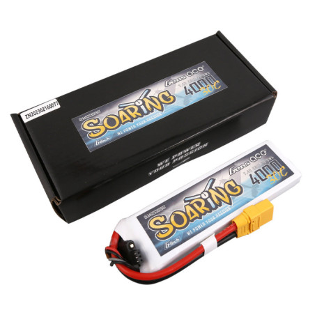 GENS ACE G-TECH SOARING 4000 mha 7.4V 30C 2S1P WITH XT90 - GEA402S30X9GT