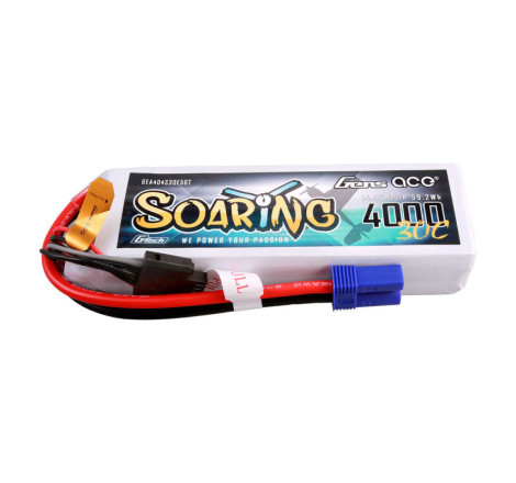 GENS ACE G-TECH SOARING 4000 mha 14.8V 30C 3S1P WITH EC5 - GEA404S30E5GT