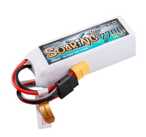 GENS ACE G-TECH SOARING 2700 mAh 14.8V 30C 4S1P WITH XT60-GEA274S30X6GT
