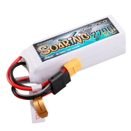 GENS ACE G-TECH SOARING 2700 mAh 14.8V 30C 4S1P WITH XT60-GEA274S30X6GT
