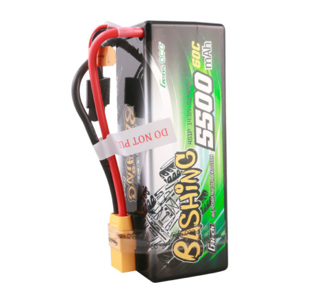 GENS ACE G-TECH 5500 mAh 14.8V 60C HC 4S1P WITH T-DEAN BASHING SERIES - GEA554S60X9GT