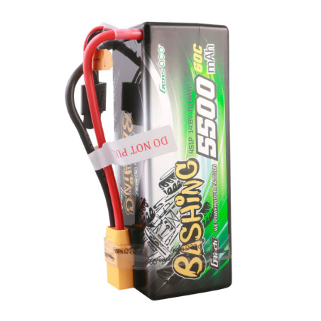 GENS ACE G-TECH 5500 mAh 14.8V 60C HC 4S1P WITH T-DEAN BASHING SERIES - GEA554S60X9GT