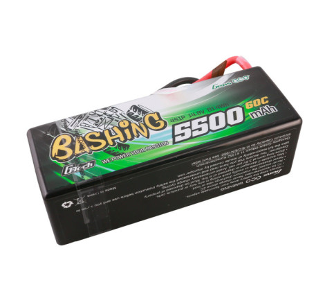GENS ACE G-TECH 5500 mAh 14.8V 60C HC 4S1P WITH T-DEAN BASHING SERIES - GEA554S60X9GT