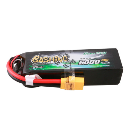 GENS ACE G-Tech 5000 mAh 14.8V 60C 4S1P WITH XT90  BASHING SERIES - GEA504S60X9GT