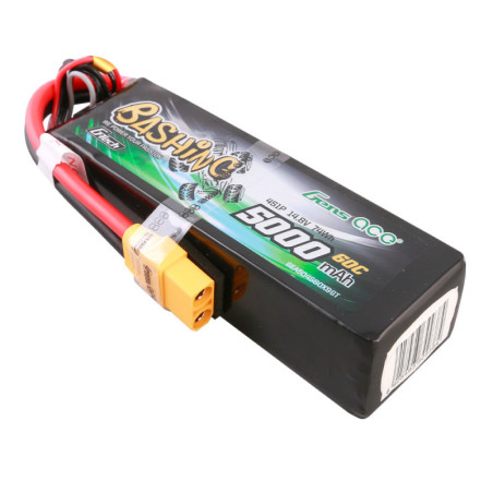 GENS ACE G-Tech 5000 mAh 14.8V 60C 4S1P WITH XT90  BASHING SERIES - GEA504S60X9GT