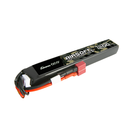 GENS ACE 1200 mha 11.1V 25C 3S1P AIRSOFT WITH T-DEAN -GEA12003S25D