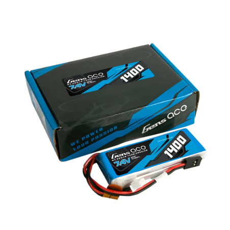 GENS ACE 1400 mha 7.4V 2S1P WITH JR -TRANSMITER - GEA14002SRXJR