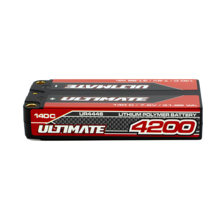 BATERÍA ULTIMATE GRAFENO HV LiPo SHORTY 7.6v. 4200mAh 140C CONEXION 5mm