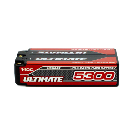 BATERÍA ULTIMATE GRAFENO HV LiPo SHORTY 7.6v. 5300mAh 140C CONEXION 5mm