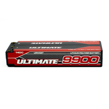 BATERÍA ULTIMATE GRAFENO HV LiPo STICK HC 9900 mAh 2S 7.6V 140C CONEXION 5mm