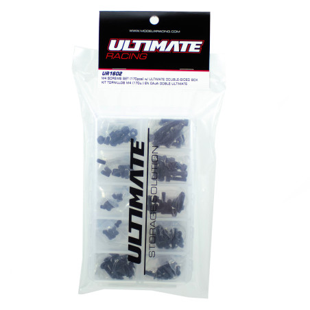 M4 SCREWS SET (170pcs) w/ ULTIMATE DOUBLE-SIDED BOX