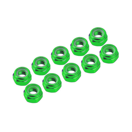 AUTOBLOCANTE ALU. M4 VERDE (10u.)