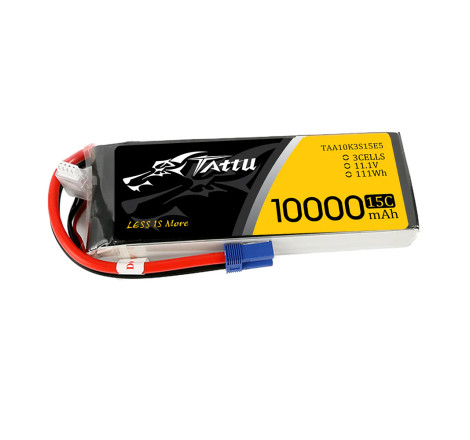 TATTU 10000 mha 11.1V 3S1P 15C EC5 TAA10K3S15E5