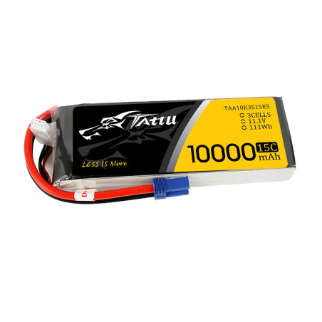 TATTU 10000 mha 11.1V 3S1P 15C EC5 TAA10K3S15E5