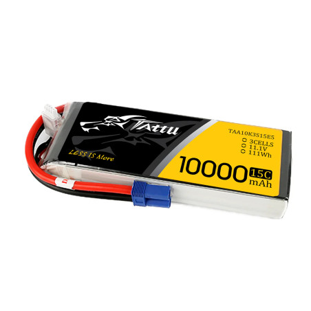 TATTU 10000 mha 11.1V 3S1P 15C EC5 TAA10K3S15E5