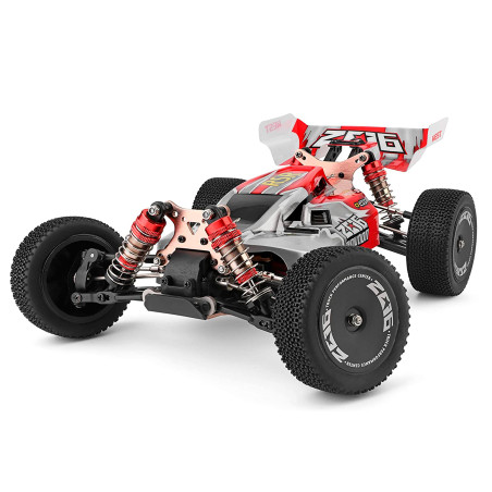 COCHE ELECTRICO RTR 1/14 BUGGY 4WD 2.4 MOTOR 550 60KMH WLTOYS ROJO