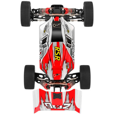 COCHE ELECTRICO RTR 1/14 BUGGY 4WD 2.4 MOTOR 550 60KMH WLTOYS ROJO