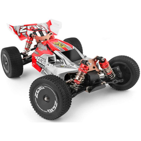 COCHE ELECTRICO RTR 1/14 BUGGY 4WD 2.4 MOTOR 550 60KMH WLTOYS ROJO