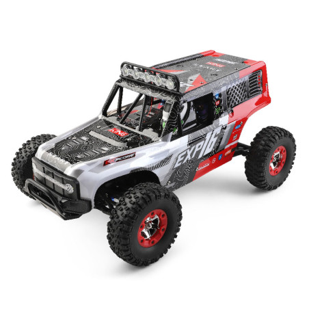 COCHE ELECTRICO RTR 1/12 ROCK CRAWLER 4WD 2.4 GHZ- ROJO- WLTOYS 124006